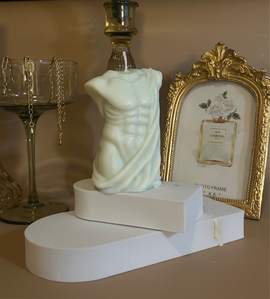 Sculpted Male Figure Candle - Scented with ocean breeze