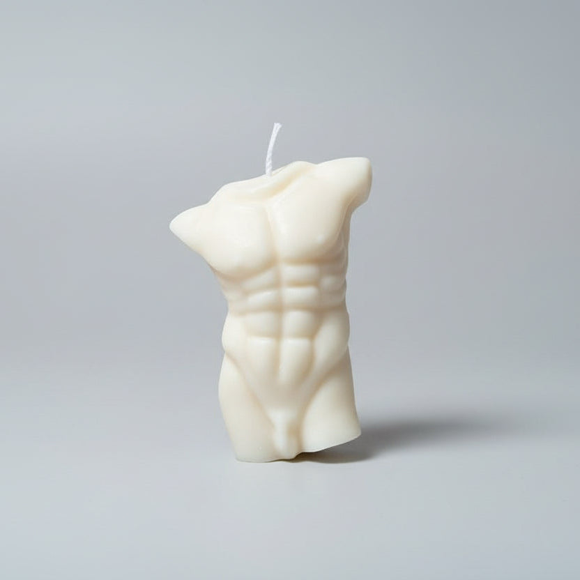 Roman Male Torso Candle