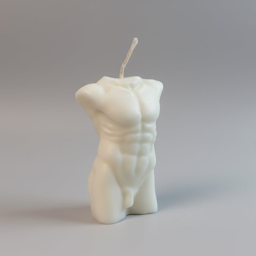 Roman Male Torso Candle
