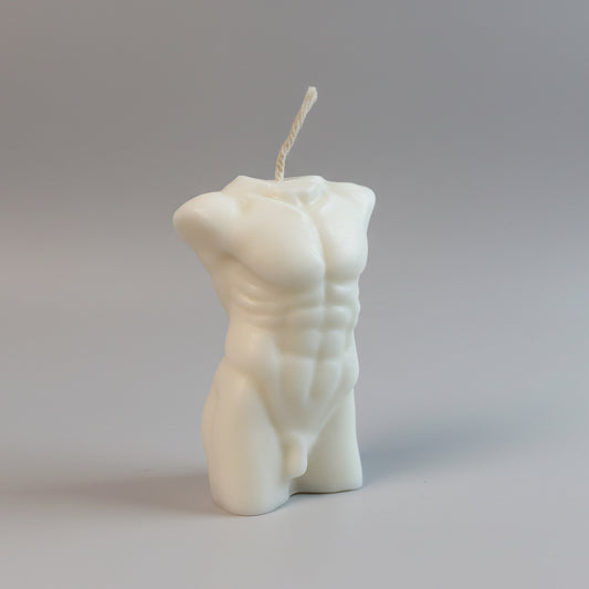 Roman Male Torso Candle
